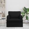 Sofa Czarny 84 x 80 x 85 cm tkanina