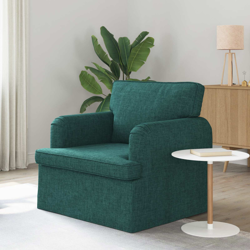 Sofa Ciemna zieleń 84 x 80 x 85 cm tkanina