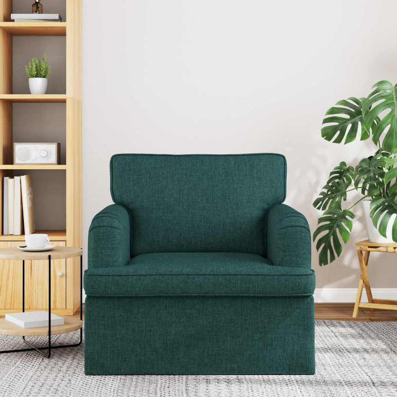 Sofa Ciemna zieleń 84 x 80 x 85 cm tkanina