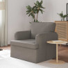 Sofa Ciemnoszary 84 x 80 x 85 cm tkanina