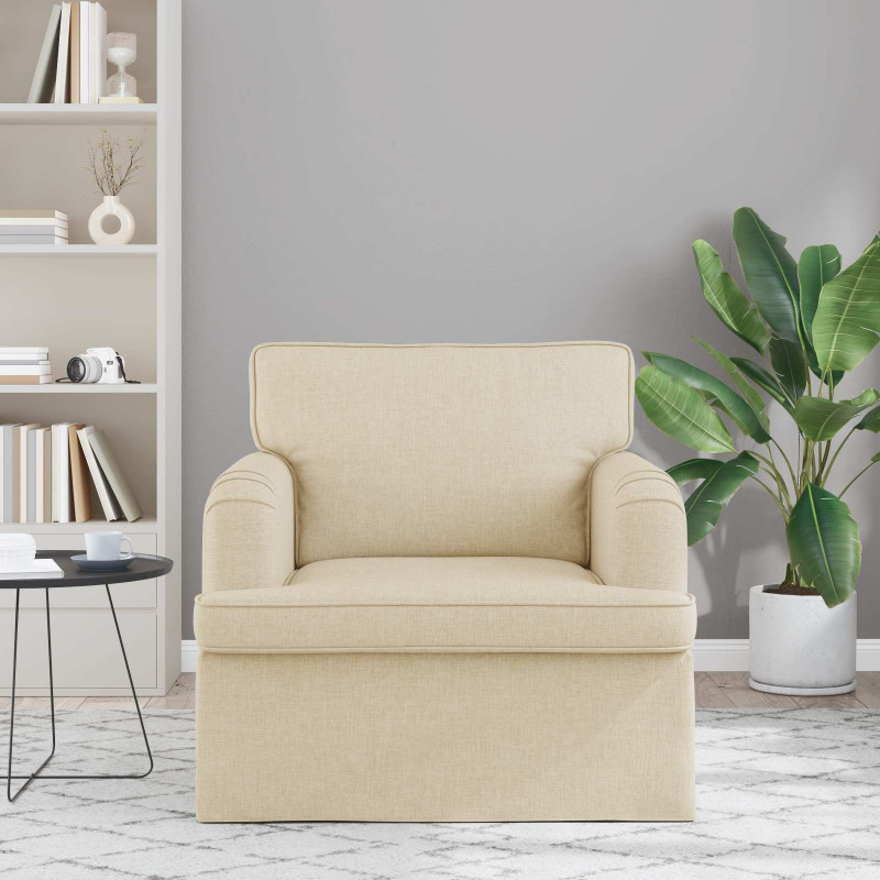 Sofa Kremowy 84 x 80 x 85 cm tkanina