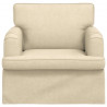 Sofa Kremowy 84 x 80 x 85 cm tkanina