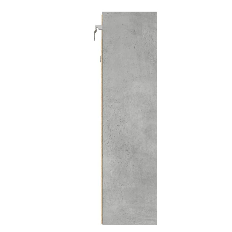 Witryna, szarość betonu, 100x15x58 cm, materiał drewnopochodny