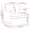 Sofa Niebieski 84 x 80 x 85 cm tkanina