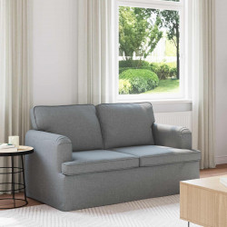 Sofa Jasnoszary 144 x 80 x 85 cm tkanina