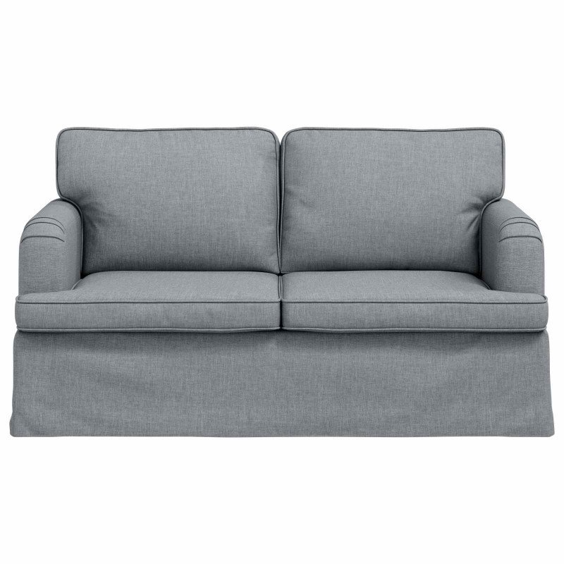 Sofa Jasnoszary 144 x 80 x 85 cm tkanina