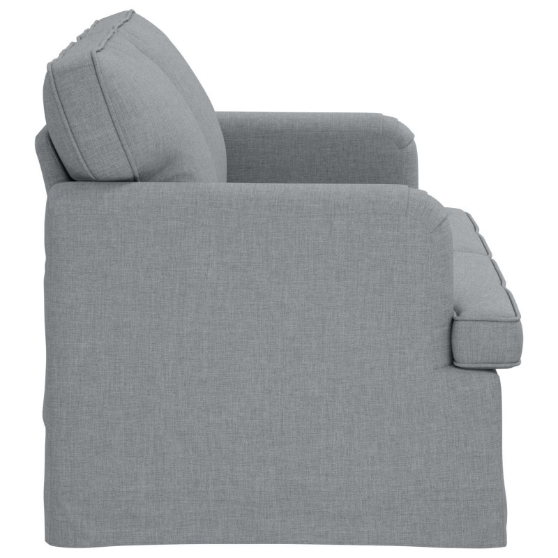Sofa Jasnoszary 144 x 80 x 85 cm tkanina