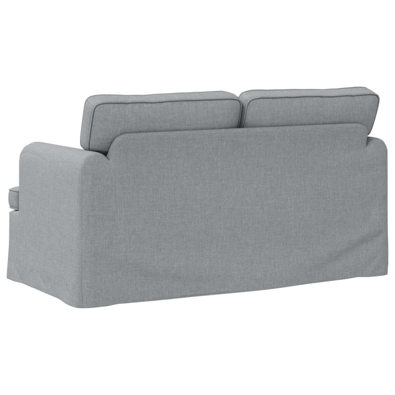 Sofa Jasnoszary 144 x 80 x 85 cm tkanina
