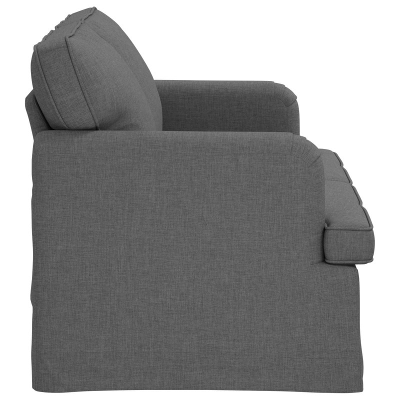 Sofa Ciemnoszary 144 x 80 x 85 cm tkanina