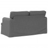 Sofa Ciemnoszary 144 x 80 x 85 cm tkanina