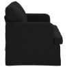 Sofa Czarny 144 x 80 x 85 cm tkanina