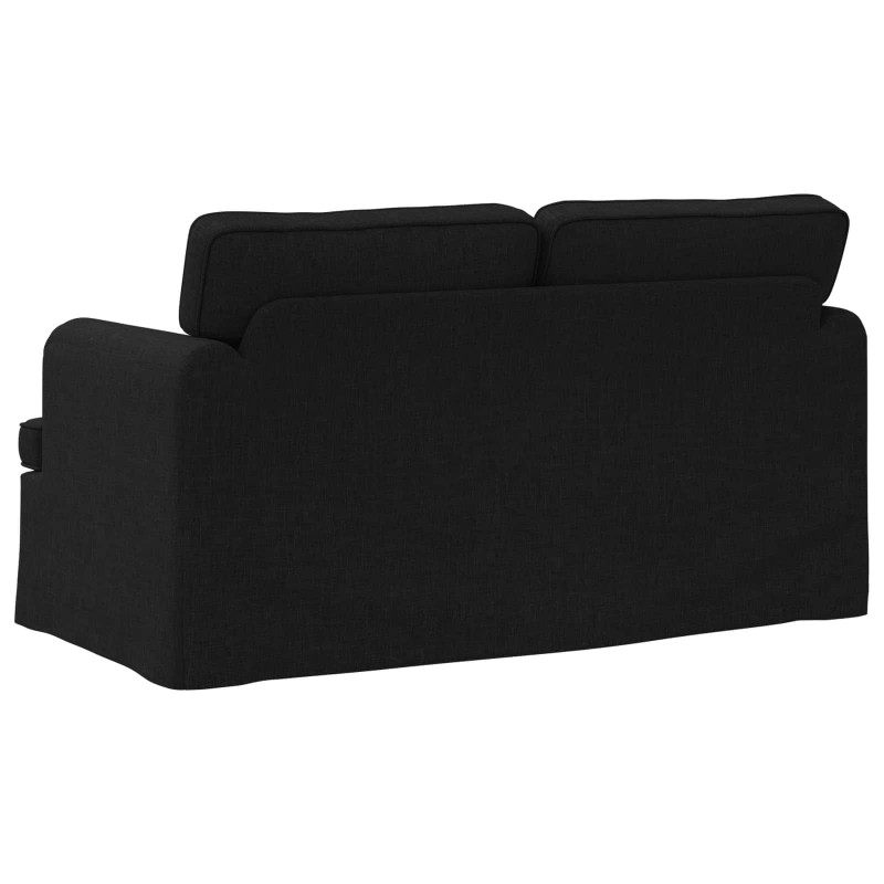 Sofa Czarny 144 x 80 x 85 cm tkanina