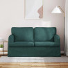 Sofa Ciemna zieleń 144 x 80 x 85 cm tkanina