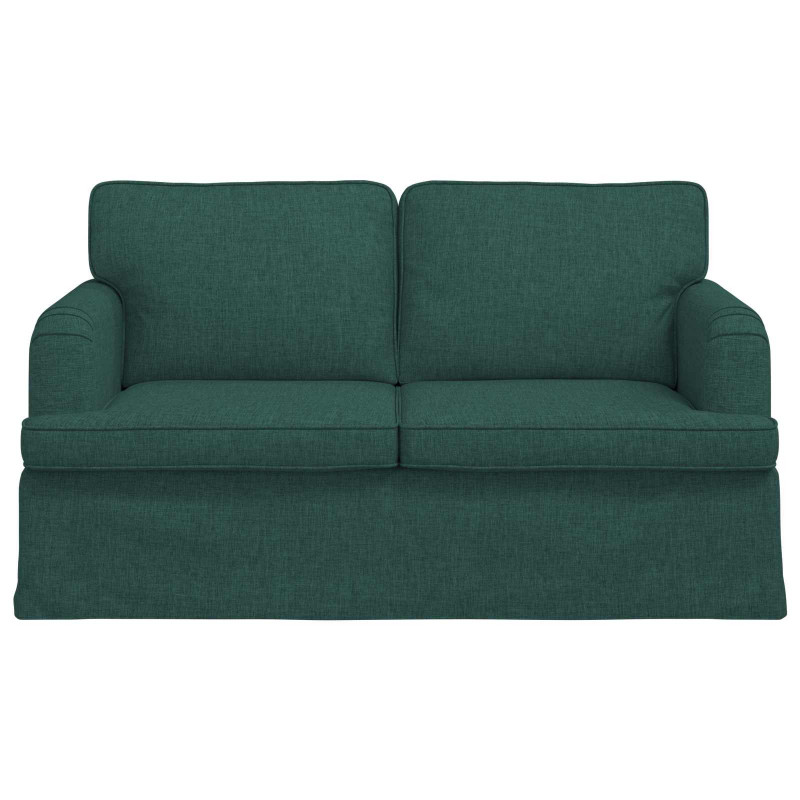 Sofa Ciemna zieleń 144 x 80 x 85 cm tkanina