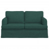 Sofa Ciemna zieleń 144 x 80 x 85 cm tkanina