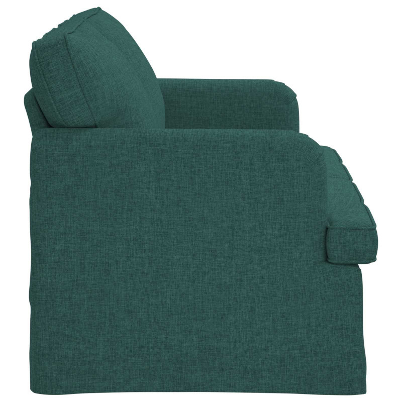 Sofa Ciemna zieleń 144 x 80 x 85 cm tkanina