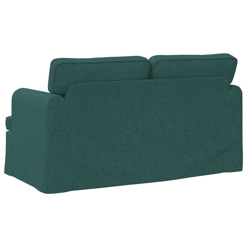 Sofa Ciemna zieleń 144 x 80 x 85 cm tkanina