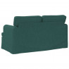Sofa Ciemna zieleń 144 x 80 x 85 cm tkanina