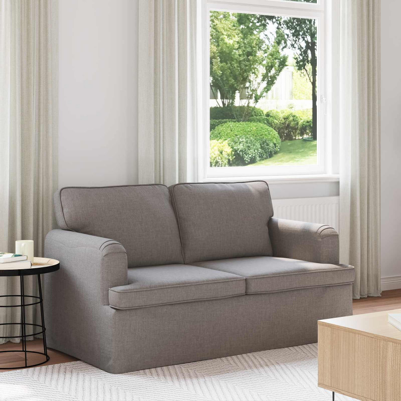 Sofa Ciemnoszary 144 x 80 x 85 cm tkanina