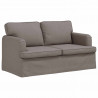 Sofa Ciemnoszary 144 x 80 x 85 cm tkanina