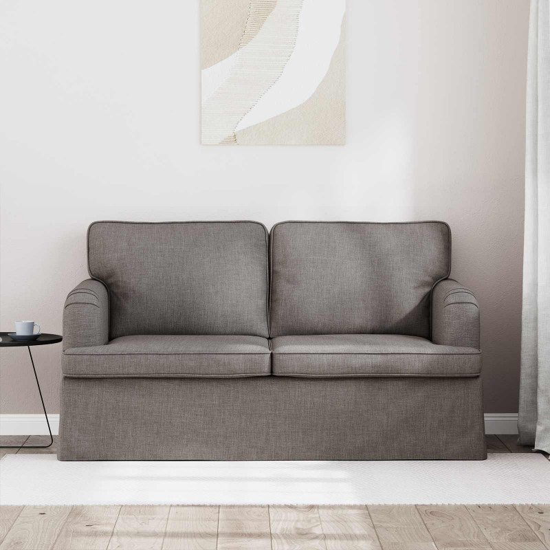 Sofa Ciemnoszary 144 x 80 x 85 cm tkanina