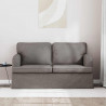 Sofa Ciemnoszary 144 x 80 x 85 cm tkanina