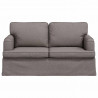 Sofa Ciemnoszary 144 x 80 x 85 cm tkanina