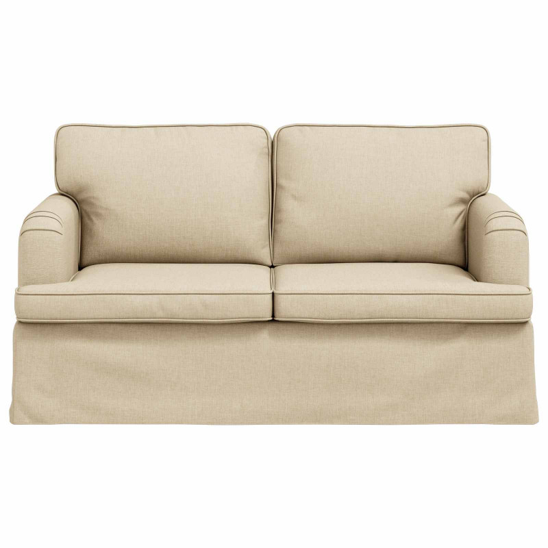 Sofa Kremowy 144 x 80 x 85 cm tkanina