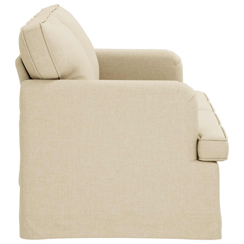 Sofa Kremowy 144 x 80 x 85 cm tkanina