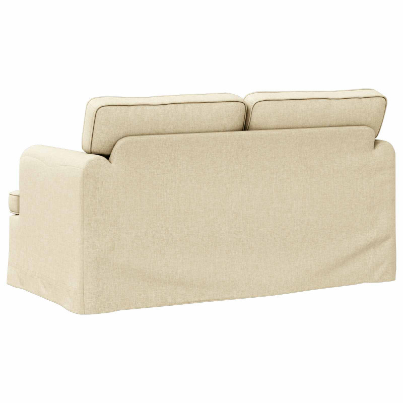 Sofa Kremowy 144 x 80 x 85 cm tkanina