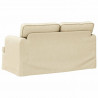Sofa Kremowy 144 x 80 x 85 cm tkanina