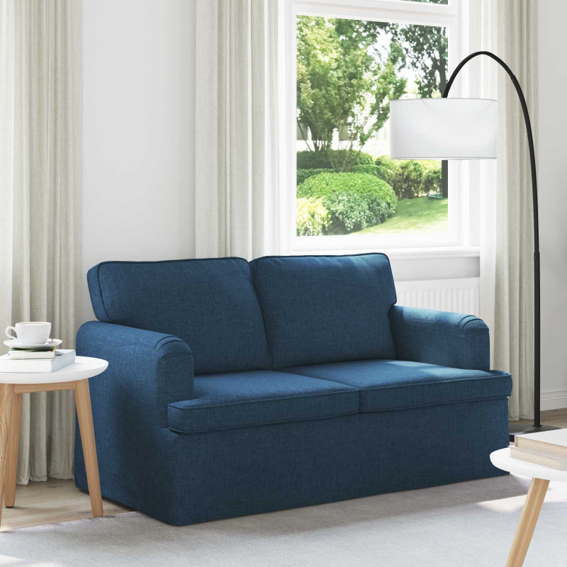 Sofa Niebieski 144 x 80 x 85 cm tkanina