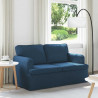 Sofa Niebieski 144 x 80 x 85 cm tkanina