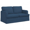 Sofa Niebieski 144 x 80 x 85 cm tkanina