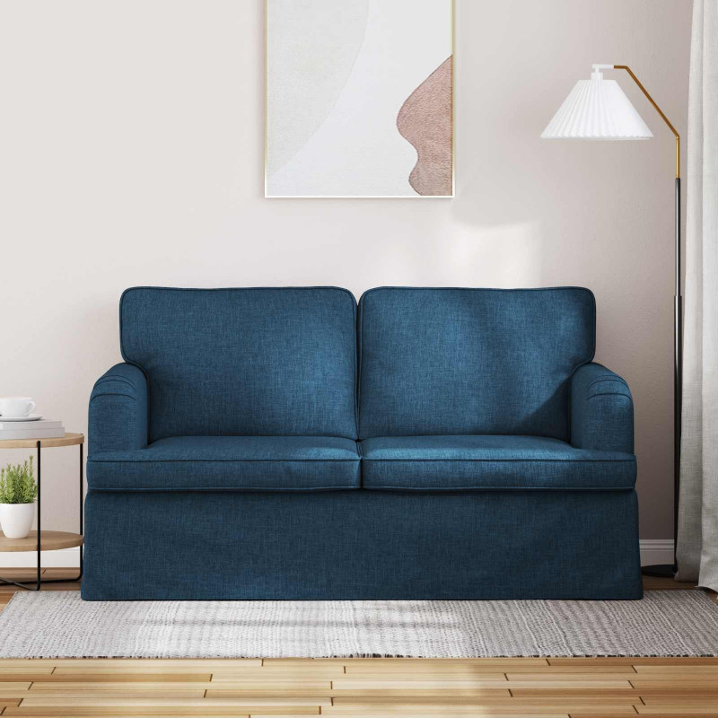 Sofa Niebieski 144 x 80 x 85 cm tkanina