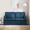 Sofa Niebieski 144 x 80 x 85 cm tkanina