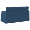 Sofa Niebieski 144 x 80 x 85 cm tkanina