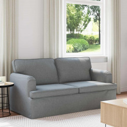 Sofa Jasnoszary 142 x 80 x 85 cm tkanina