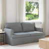 Sofa Jasnoszary 142 x 80 x 85 cm tkanina