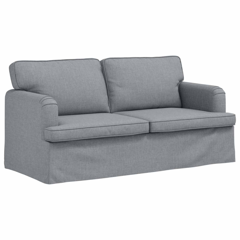 Sofa Jasnoszary 142 x 80 x 85 cm tkanina