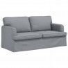 Sofa Jasnoszary 142 x 80 x 85 cm tkanina