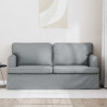 Sofa Jasnoszary 142 x 80 x 85 cm tkanina