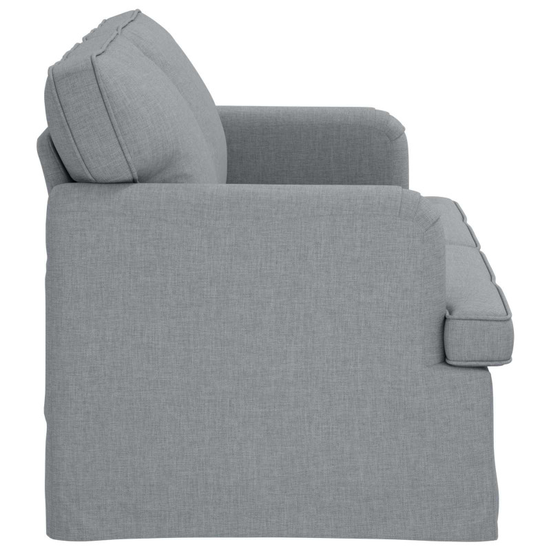 Sofa Jasnoszary 142 x 80 x 85 cm tkanina