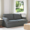 Sofa Ciemnoszary 142 x 80 x 85 cm tkanina