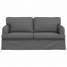 Sofa Ciemnoszary 142 x 80 x 85 cm tkanina