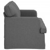 Sofa Ciemnoszary 142 x 80 x 85 cm tkanina
