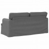 Sofa Ciemnoszary 142 x 80 x 85 cm tkanina