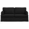 Sofa Czarny 142 x 80 x 85 cm tkanina