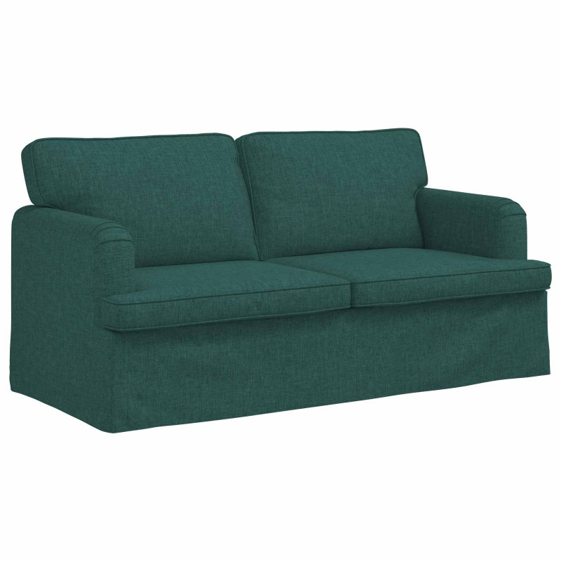 Sofa Ciemna zieleń 142 x 80 x 85 cm tkanina