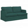 Sofa Ciemna zieleń 142 x 80 x 85 cm tkanina